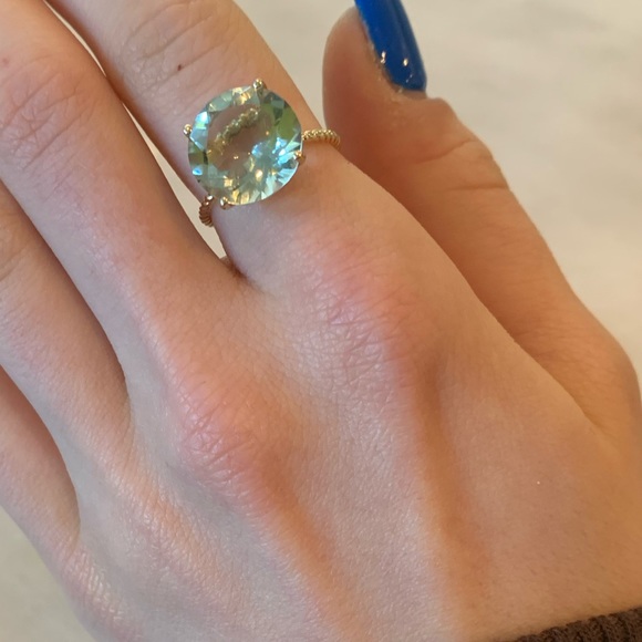 Ross-Simons Jewelry - 4.5 ct Ross + Simons 14K Prasiolite Solitaire Ring